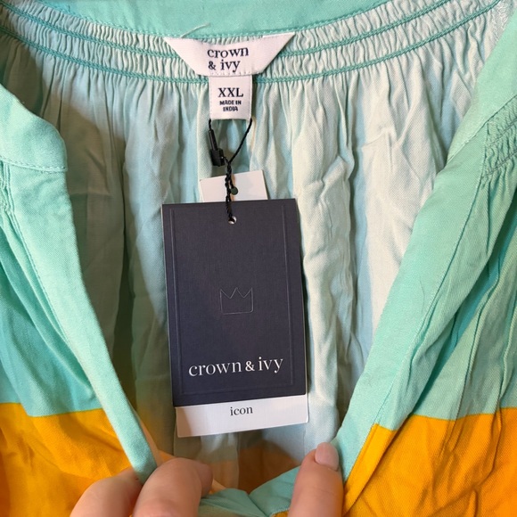 NWT Crown & Ivy Blouse XXL - Picture 3 of 6